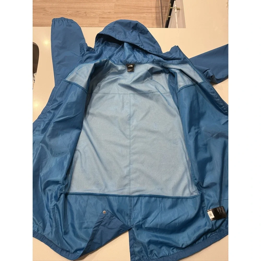 The North Face Antora DryVent Jacket Mens Large Blue Black Waterproof Hooded